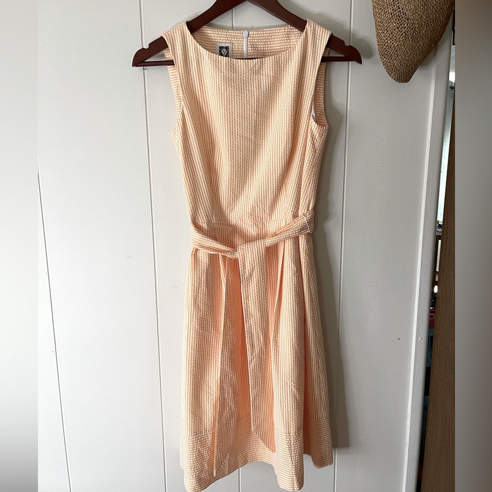 Anne Klein Peach Midi Dress